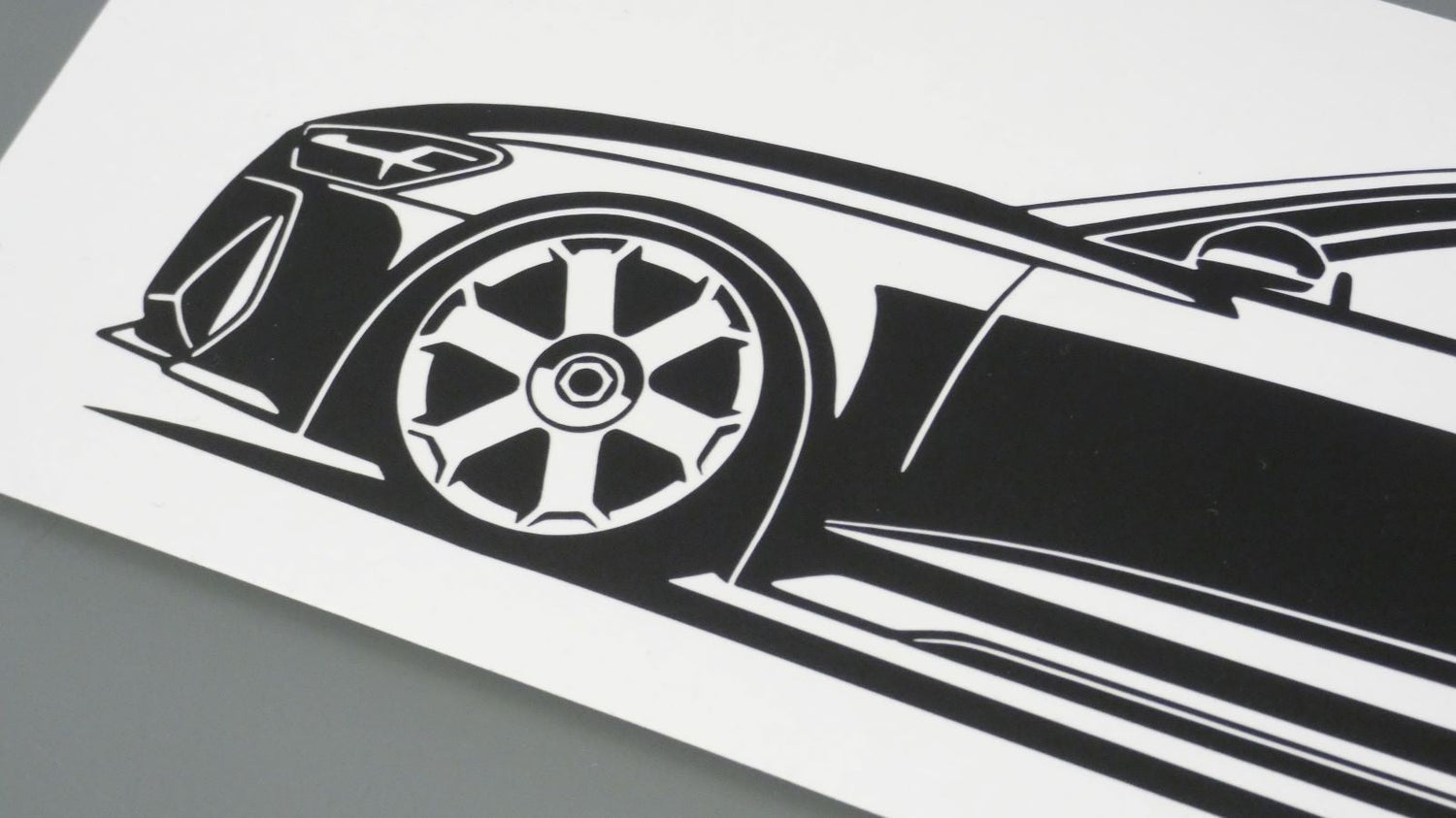 Audi RS6 Sticker Aufkleber Ansicht Front