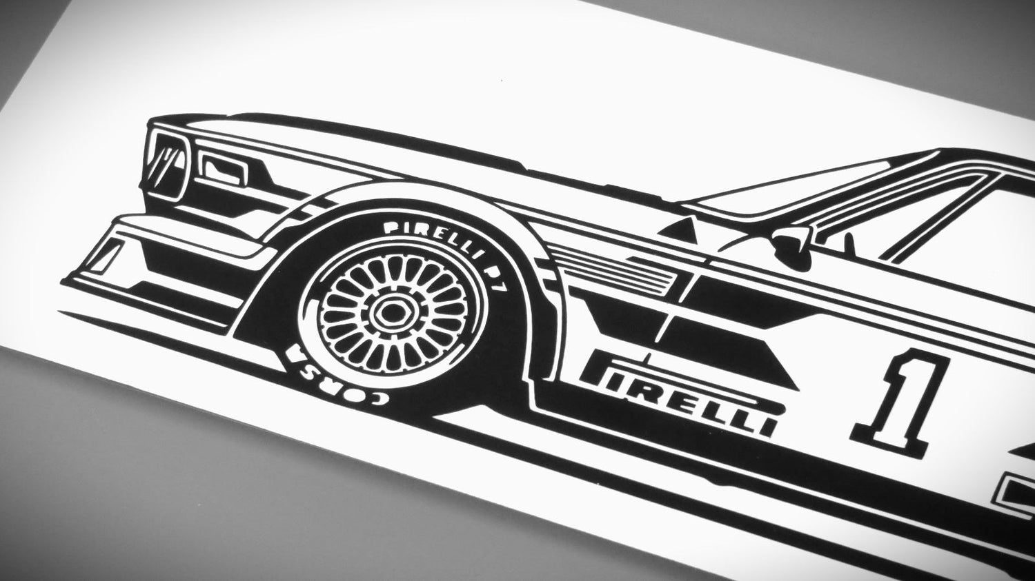 BMW ProCar Sticker Aufkleber Ansicht Front