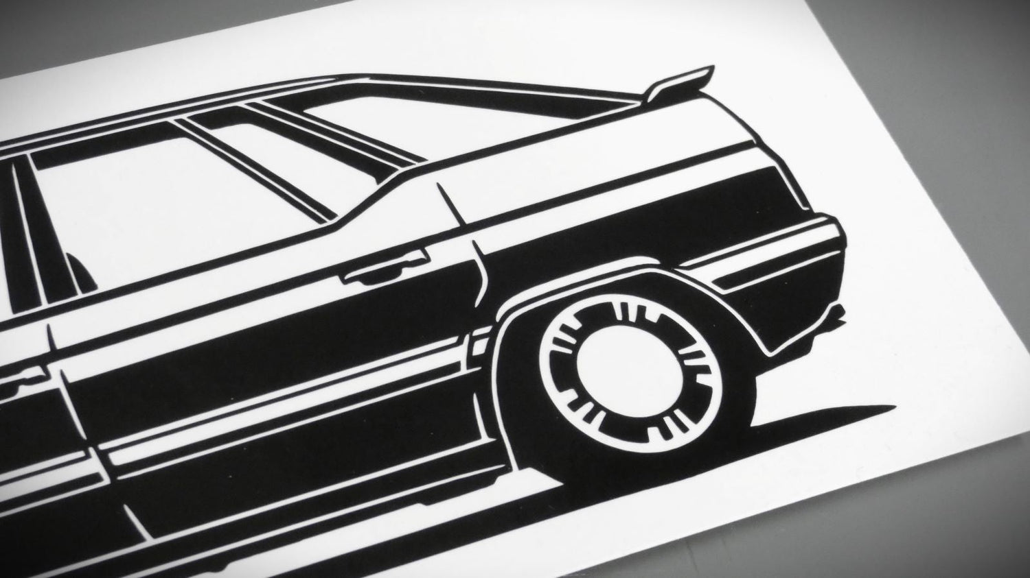 Citroen XM Sticker Aufkleber Ansicht Heck